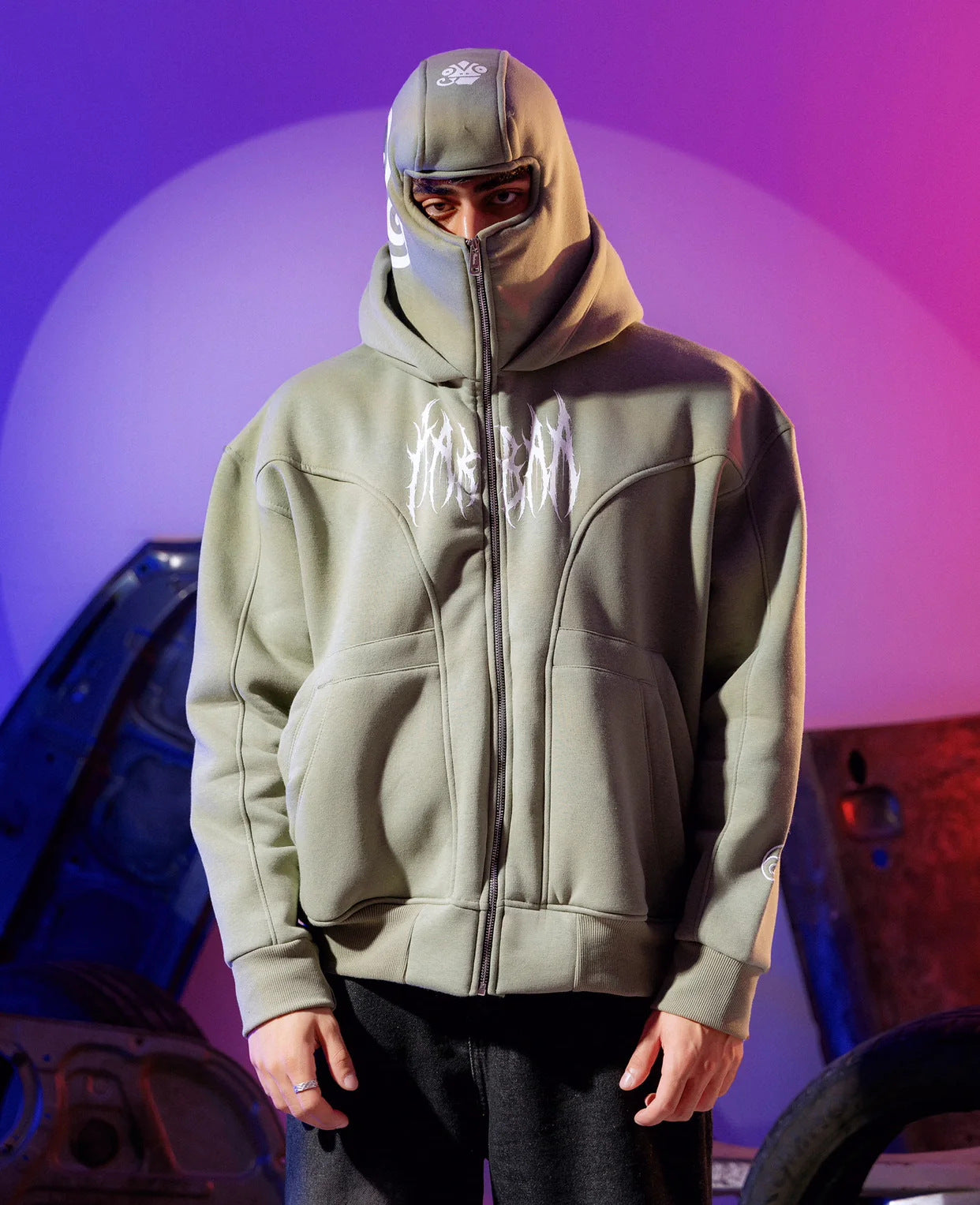 Elevate Your Style with Our Casual Unisex Hoodie Jacket Featuring a Trendy Loose Print Design