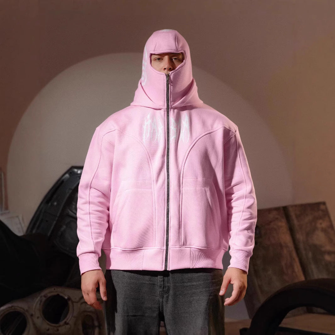 Elevate Your Style with Our Casual Unisex Hoodie Jacket Featuring a Trendy Loose Print Design