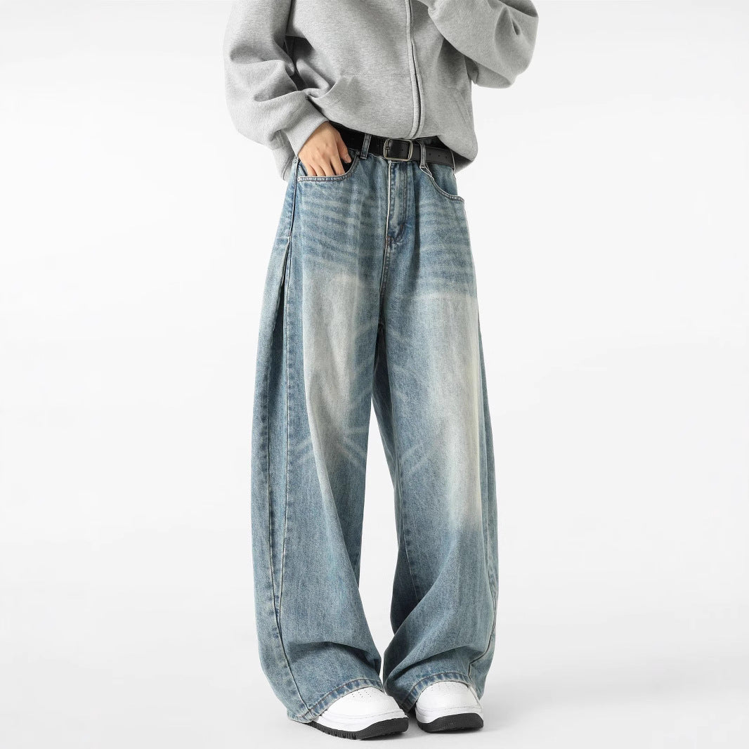 Stylish Light Blue Straight Fit Jeans for Men - Perfect Blend of Comfort and Fashion