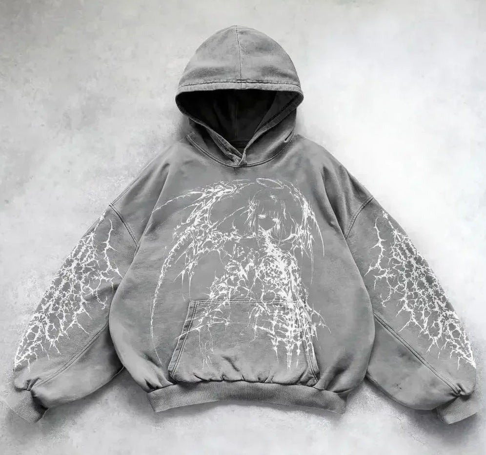 Cozy Up in Style: Versatile Printed Casual American Sweater Hoodie for Every Occasion