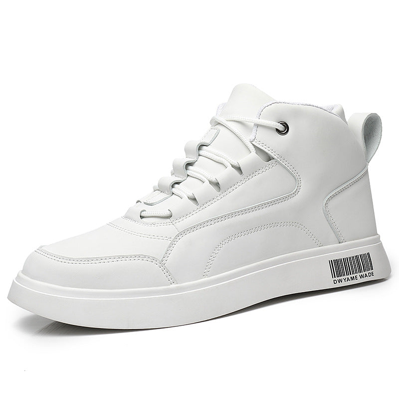 Men's White Mid-Top Sports Board Shoes