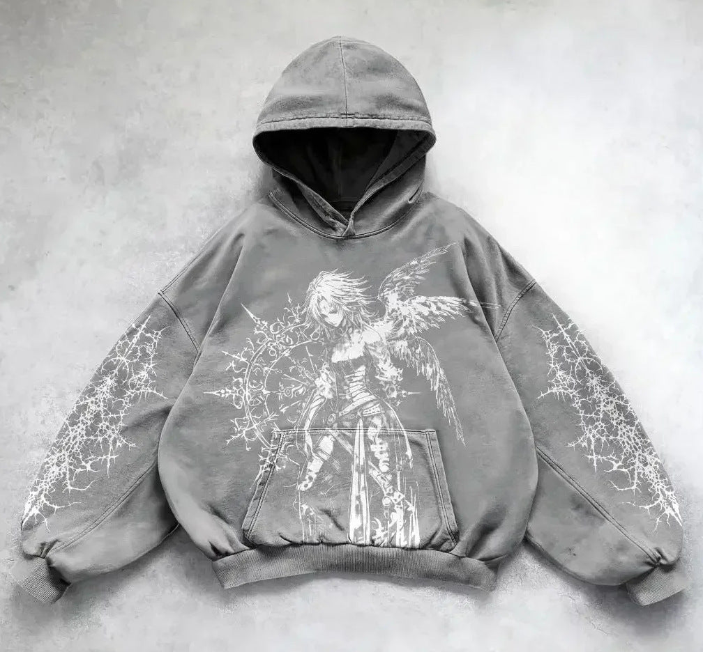 Cozy Up in Style: Versatile Printed Casual American Sweater Hoodie for Every Occasion